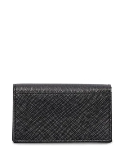 Prada Logo-plaque Leather Wallet