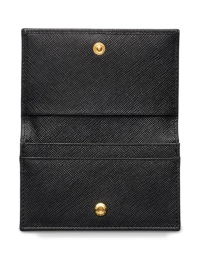 Prada Logo-plaque Leather Wallet