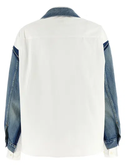 Junya Watanabe Denim Shirt Jacket In Blue