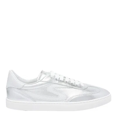 Stuart Weitzman Metallic Low Top Sneakers