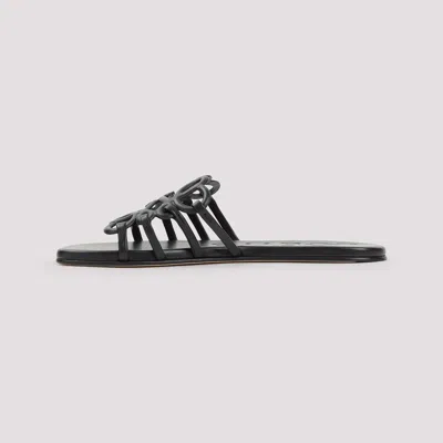 Loewe Petal Anagram Slides In Soft Calfskin
