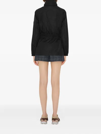 Burberry Women's Logo Patch Jacket In Black