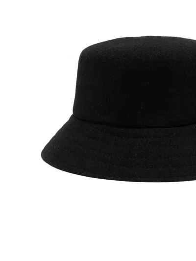 Kangol Embroidered-logo Bucket Hat In Black