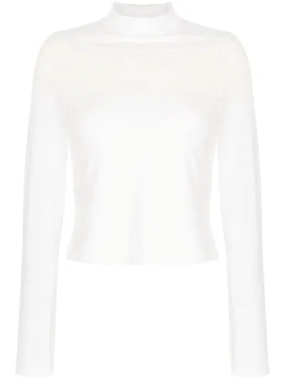 Ponder.er Long-sleeve Crochet-knit T-shirt