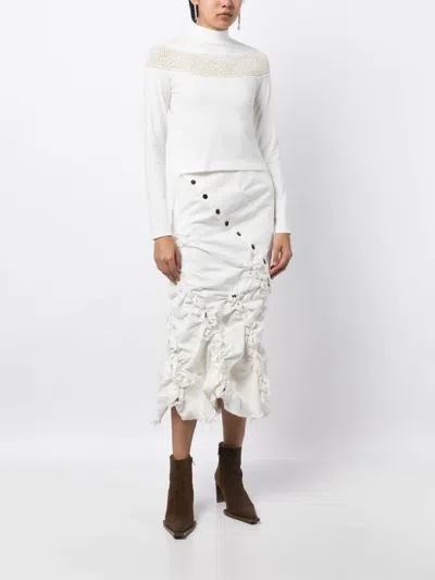 Ponder.er Long-sleeve Crochet-knit T-shirt