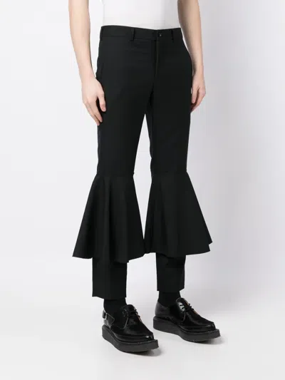 Cdg Flared-leg Tailored Trousers