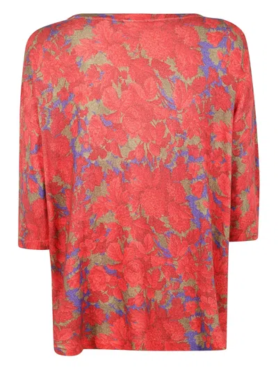 In Bed With You Squared Round Neck Sweater In Red