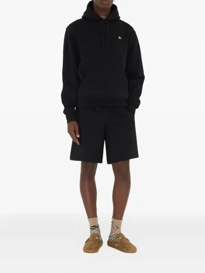 Burberry Logo Patch Straight-leg Shorts