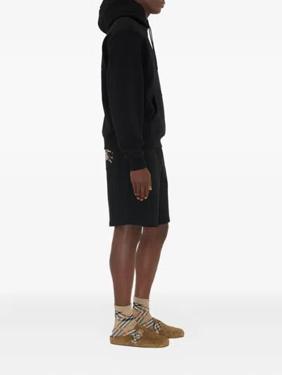 Burberry Logo Patch Straight-leg Shorts