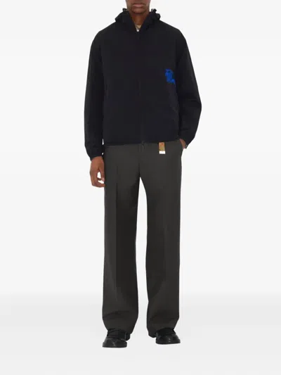 Burberry Trafford Reversible Windbreaker Jacket In Gray