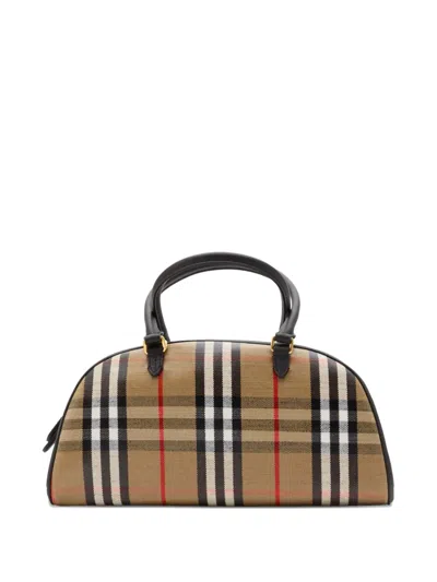 Burberry Highlands Bowling Bag In Neutral