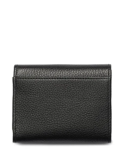 Prada Small Leather Wallet In Black