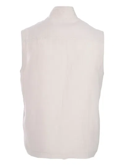 Luciano Barbera Linen Gilet