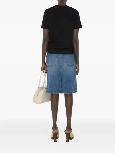 Burberry Black T-shirt With Equestrian Knight Design