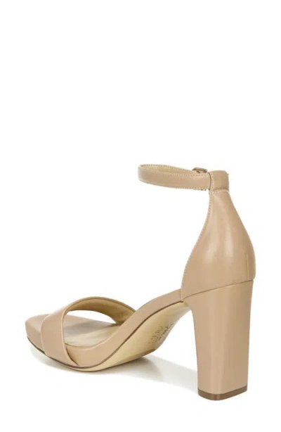 Naturalizer Joy Square Toe Ankle Strap Dress Sandals In Neutral