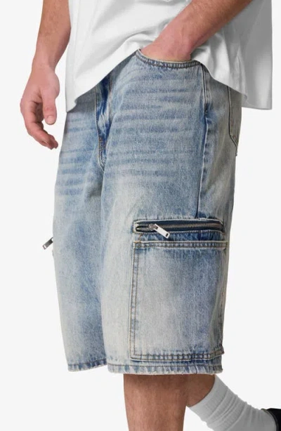 Mnml Zip Pocket Oversize Denim Shorts