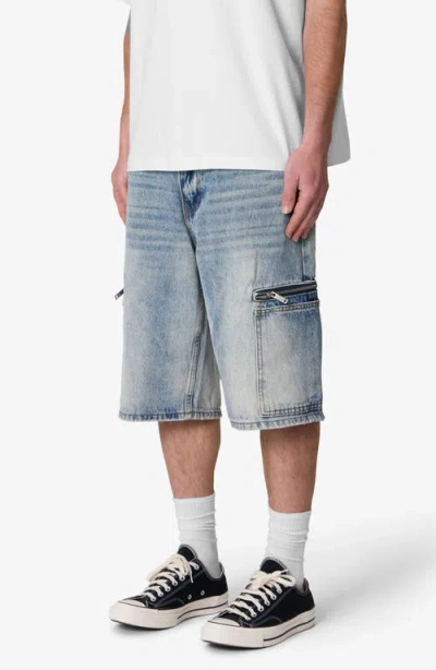 Mnml Zip Pocket Oversize Denim Shorts