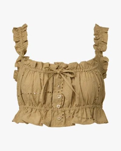 Weworewhat Ruffle Crop Top