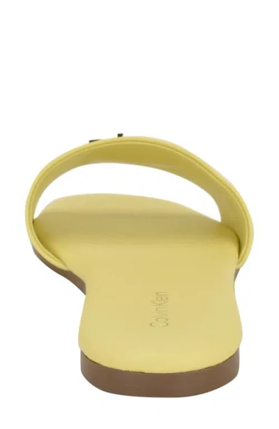 Calvin Klein Yancie Sandal In Yellow
