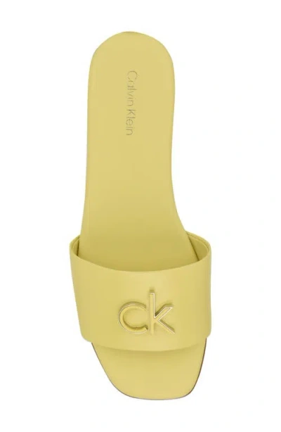 Calvin Klein Yancie Sandal In Yellow