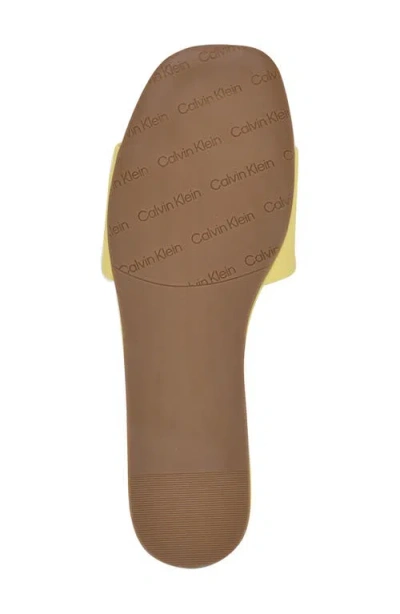 Calvin Klein Yancie Sandal In Yellow