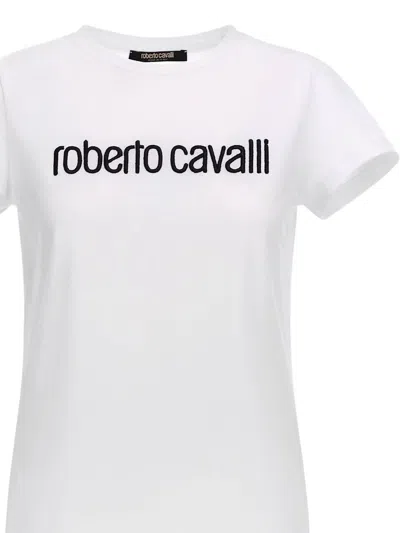 Roberto Cavalli Logo-print T-shirt In White