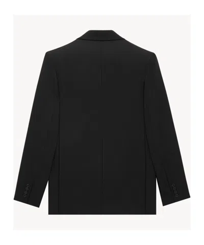 Saint Laurent Jacket In Wool Canvas