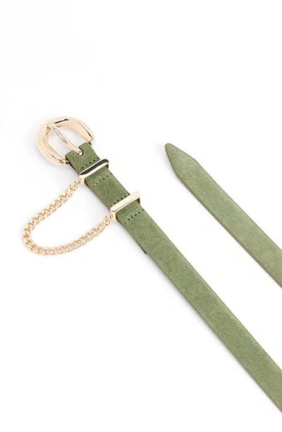 Ettika Chain Buckle Leather Belt