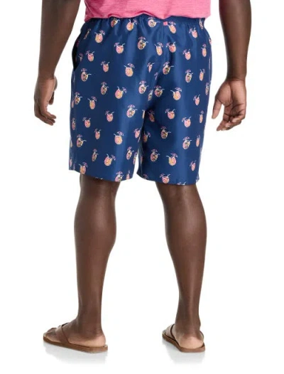 Harbor Bay By Dxl Big & Tall Pineapple Drink Swim Trunks