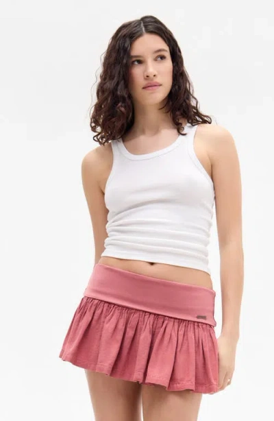 Bdg Urban Outfitters Byrdie Stretch Cotton Miniskort