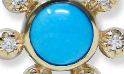 Anzie Dew Drop Étoile Semiprecious Stone & Diamond Stud Earrings