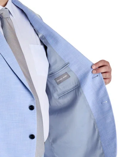 Michael Kors Big & Tall Textured Solid Suit Jacket In Blue