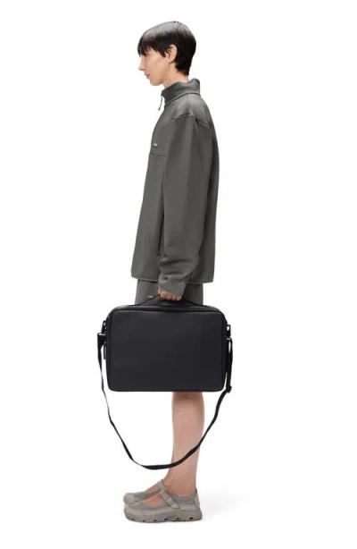 Rains Water Resistant Laptop Bag In Black