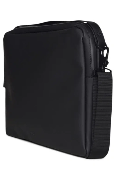 Rains Water Resistant Laptop Bag In Black