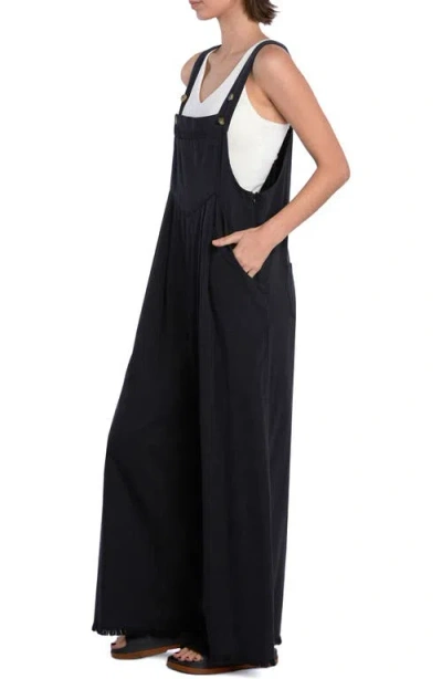 Billy T Claire Wide Leg Denim Overalls