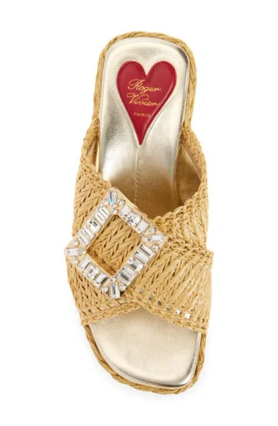 Roger Vivier Embellished Platform Mules