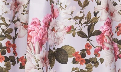 Sachin & Babi Giovanna Strapless Pleated Floral-print Gown In Multi