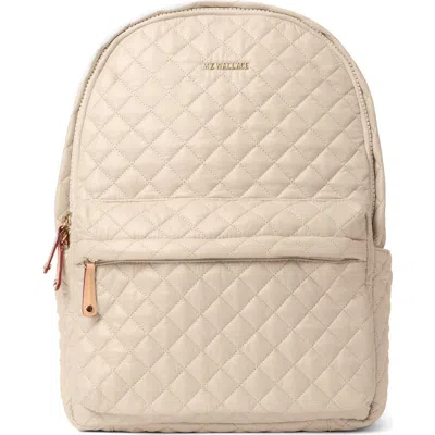 Mz Wallace Metro Ii Quilted Nylon Backpack In Buff
