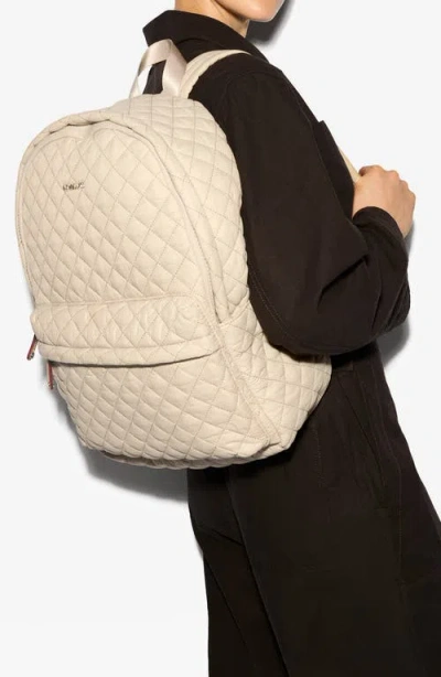 Mz Wallace Metro Ii Quilted Nylon Backpack In Buff