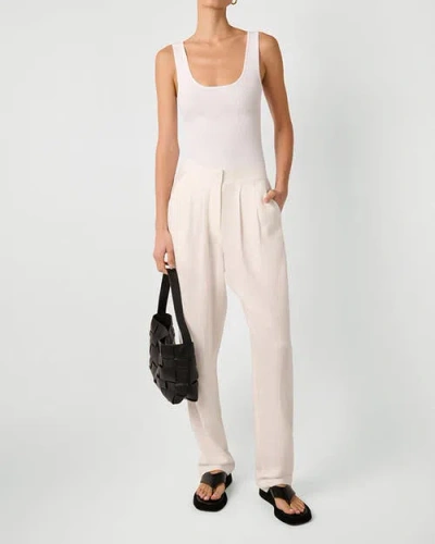 Weworewhat Linen Trouser In Neutral