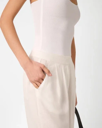 Weworewhat Linen Trouser In Neutral