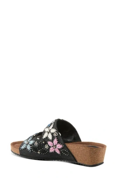 Azura By Spring Step Miraflores Platform Wedge Slide Sandal