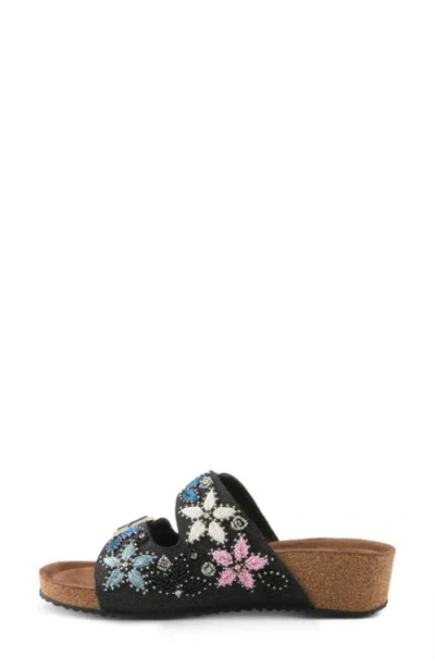 Azura By Spring Step Miraflores Platform Wedge Slide Sandal