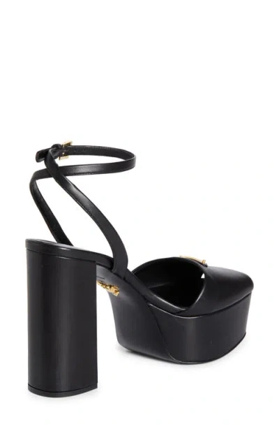 Prada Black Nappa Leather Sandals