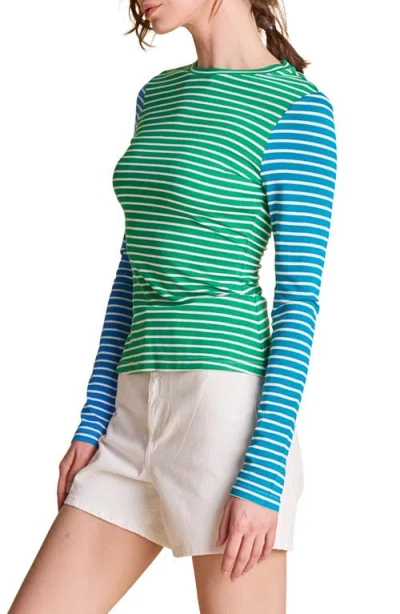 English Factory Colorblock Stripe Long Sleeve T-shirt In Multi