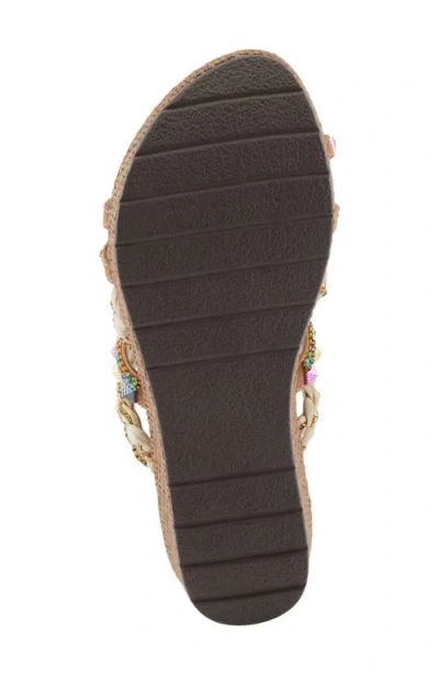 Azura By Spring Step Shinychic Platform Wedge Slide Sandal