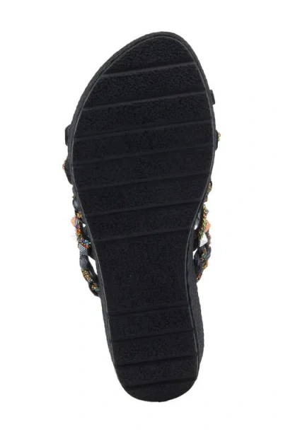 Azura By Spring Step Shinychic Platform Wedge Slide Sandal