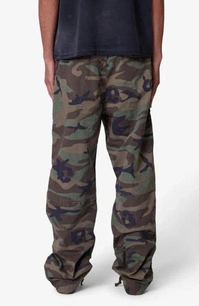 Mnml Camo Print Ultra Baggy Ripstop Cargo Pants