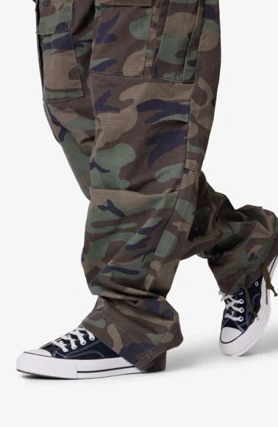 Mnml Camo Print Ultra Baggy Ripstop Cargo Pants