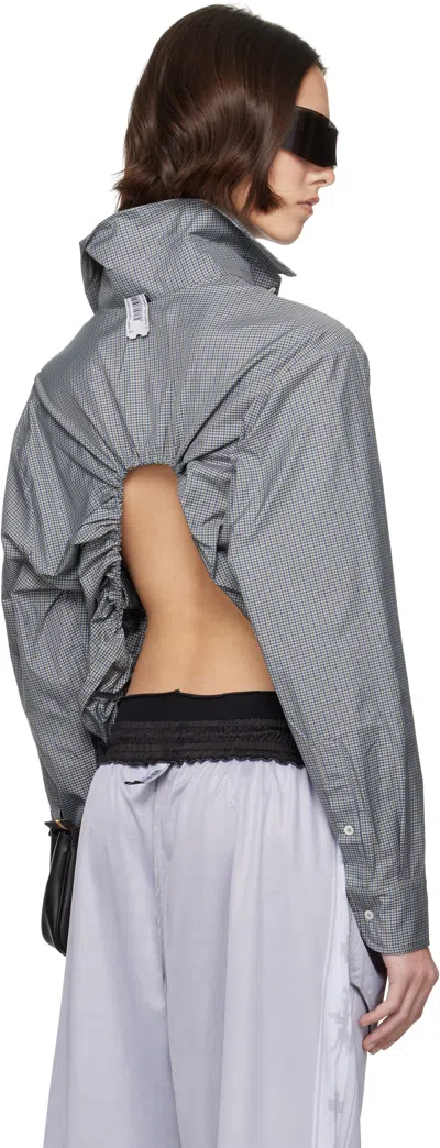 Prototypes Gray Open Back Shirt